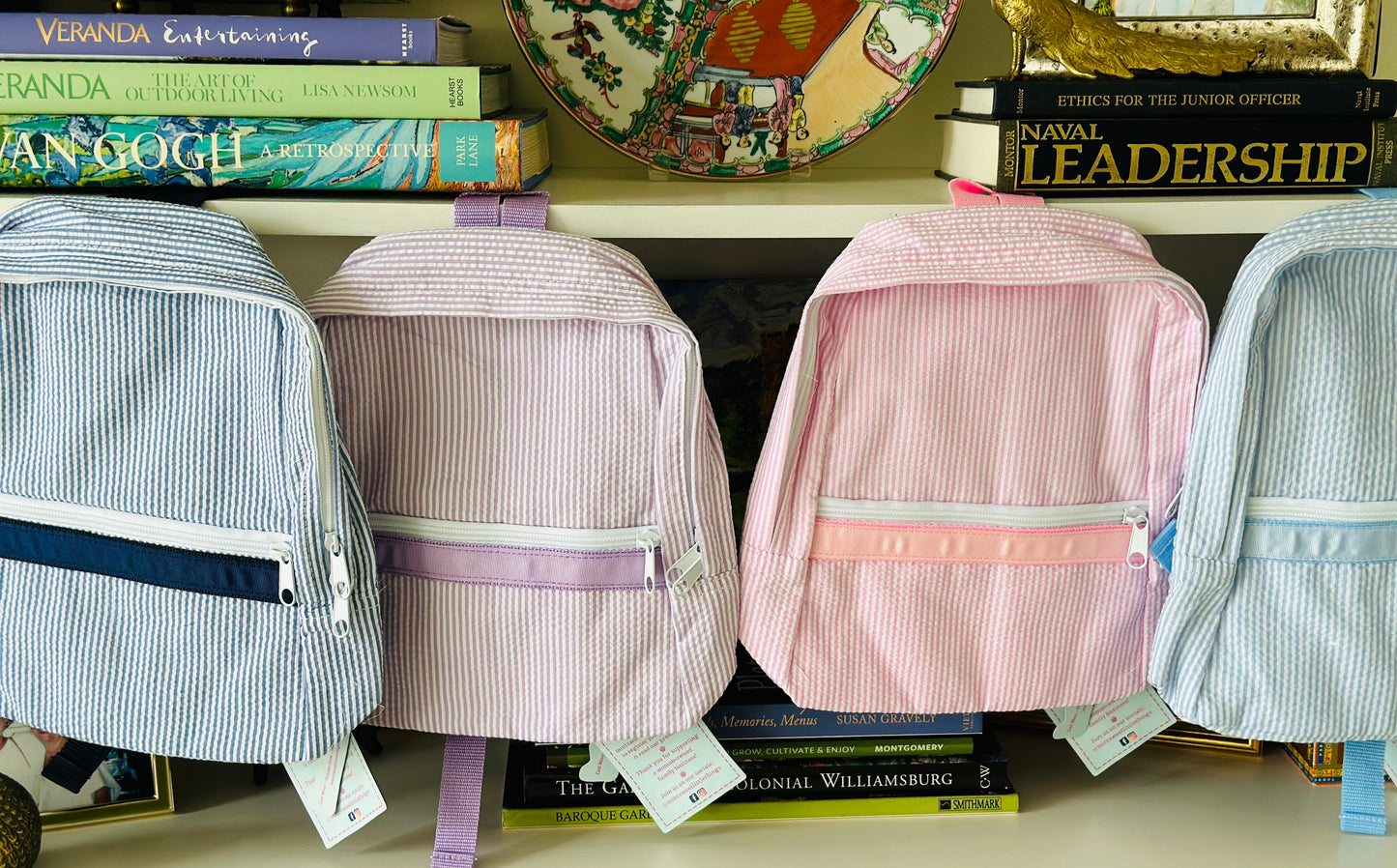 Seersucker Backpack