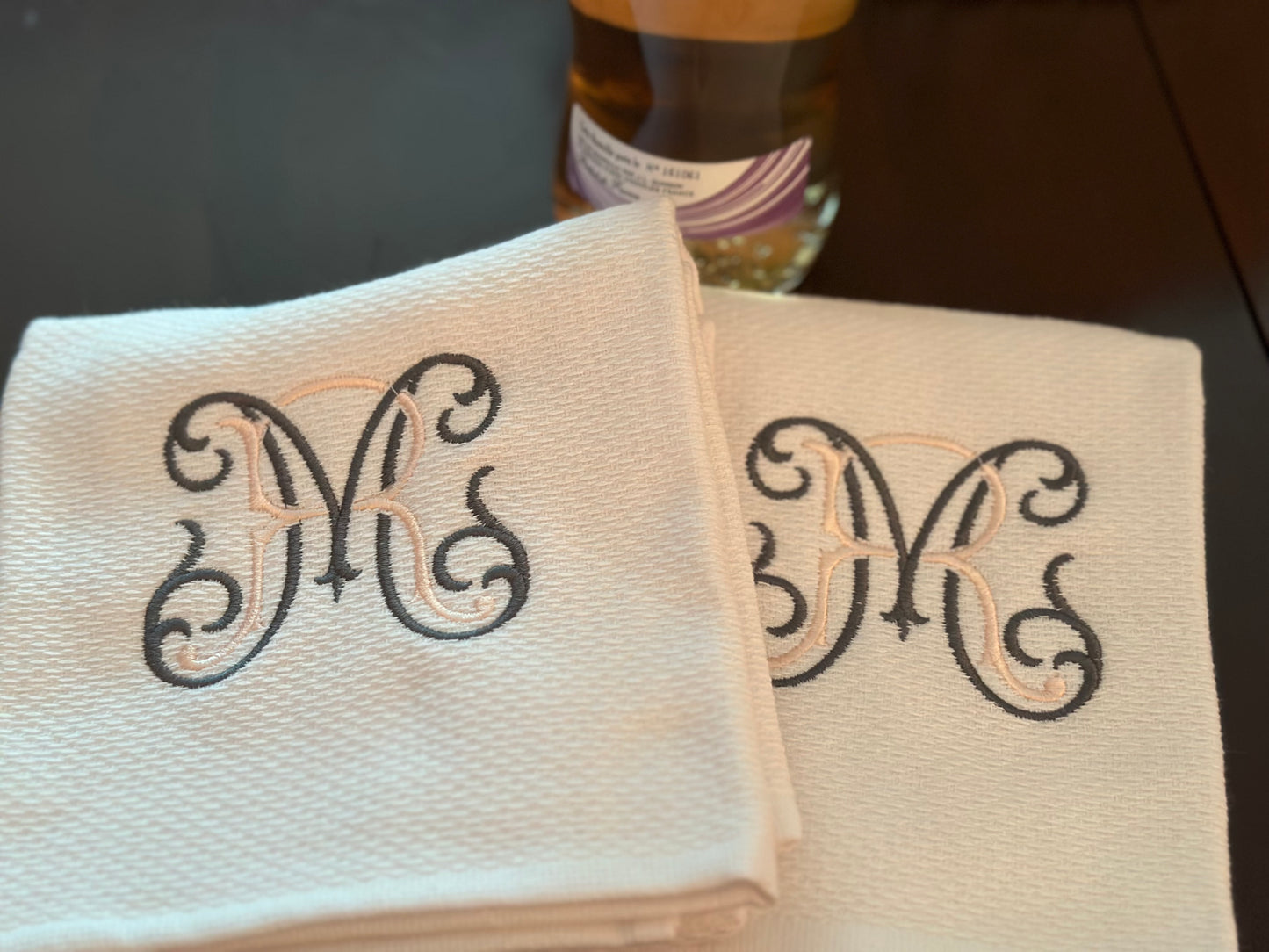 White Pique Cotton Dish Towel